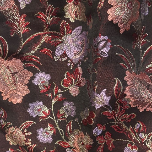 Laundry By Shelli Segal Floral Brocade Dress - Black and Pink - Picture 5 of 6